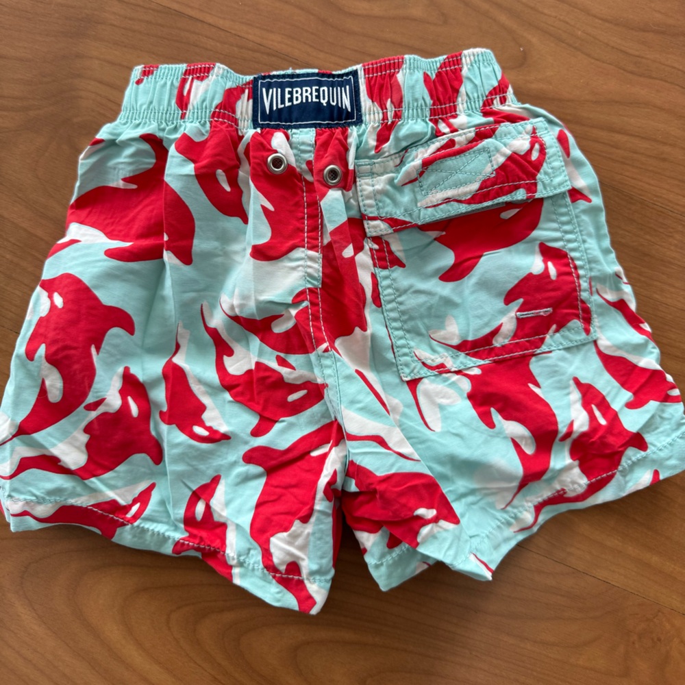 Vilebrequin Kids Red and Blue Shorts